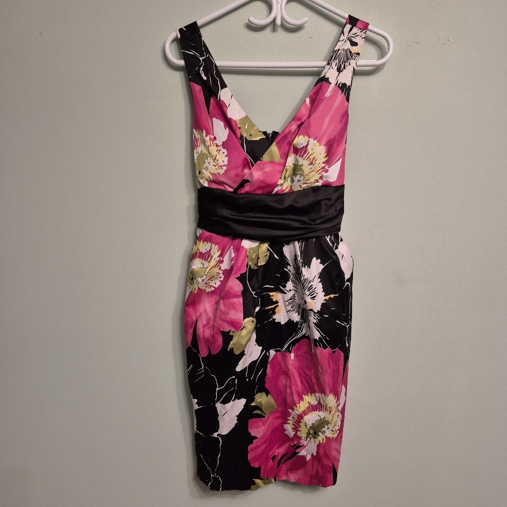 Jolie Women's Feminine Floral Party Midi Dress Size 14